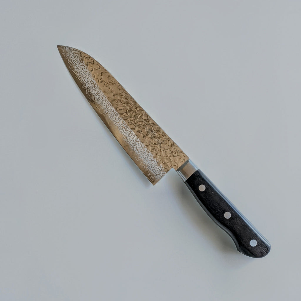 VG10 Damascus Tsuchimie Santoku 180mm