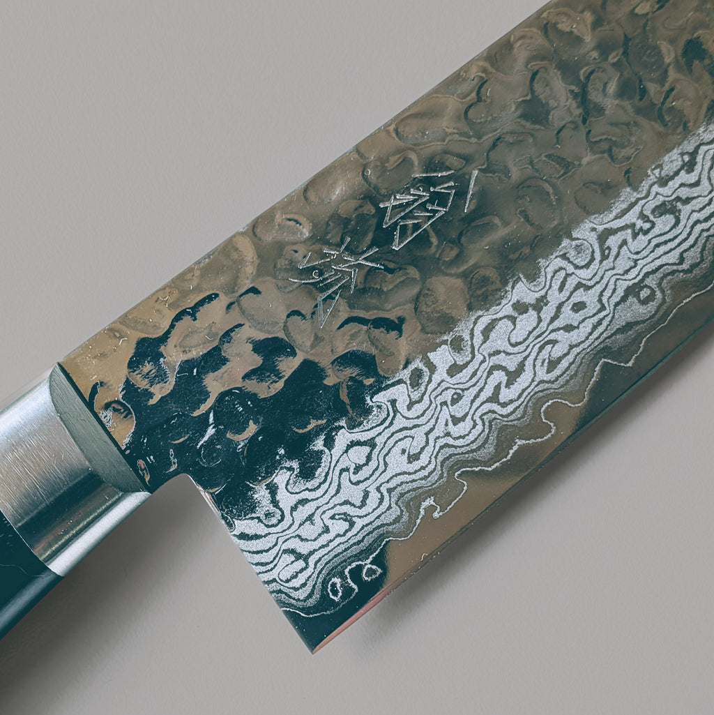 VG10 Damascus Tsuchimie Santoku 180mm
