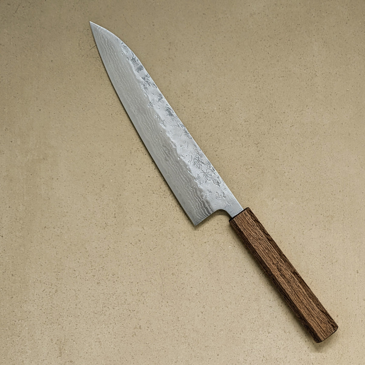 SW Washiji Damascus Gyuto 210mm Black Oak