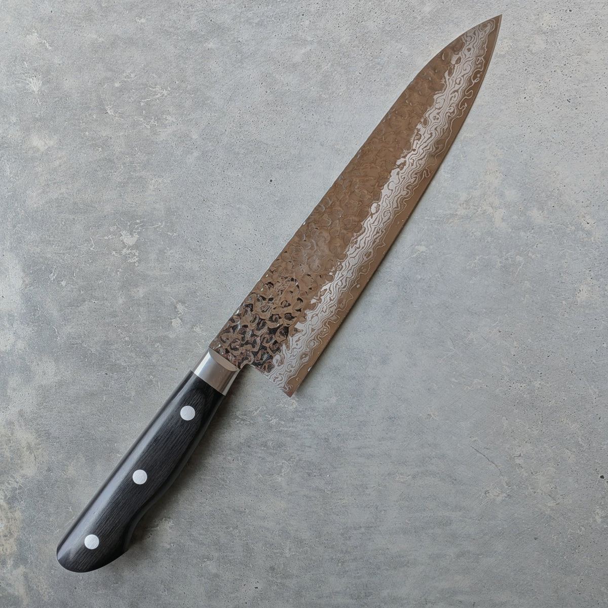 VG10 Damascus Tsuchime Gyuto 210mm