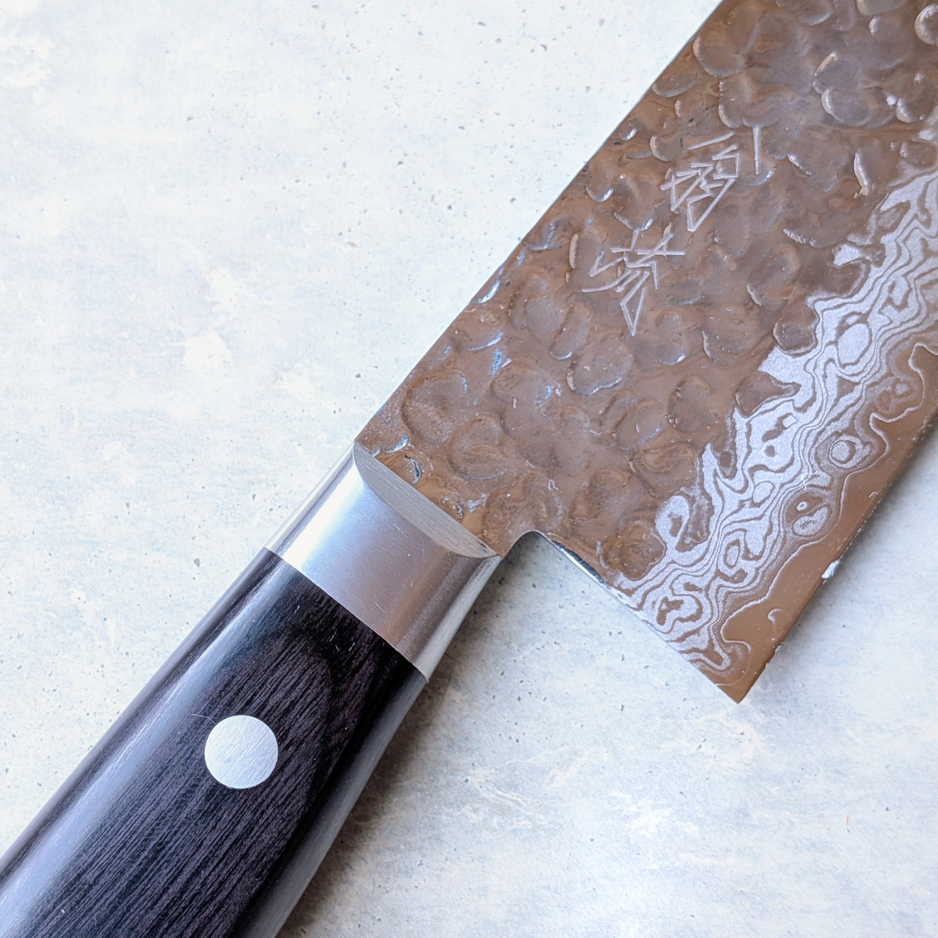 VG10 Damascus Tsuchime Gyuto 210mm