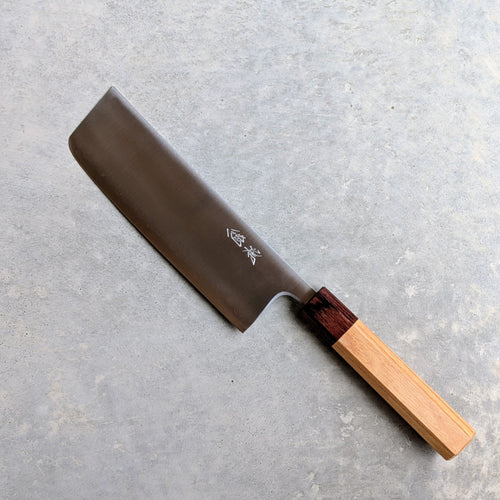 AoSuper Nakiri 165mm Keyaki Handle