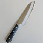 Blue Steel Santoku 165mm Black Pakkawood Handle with Bolster
