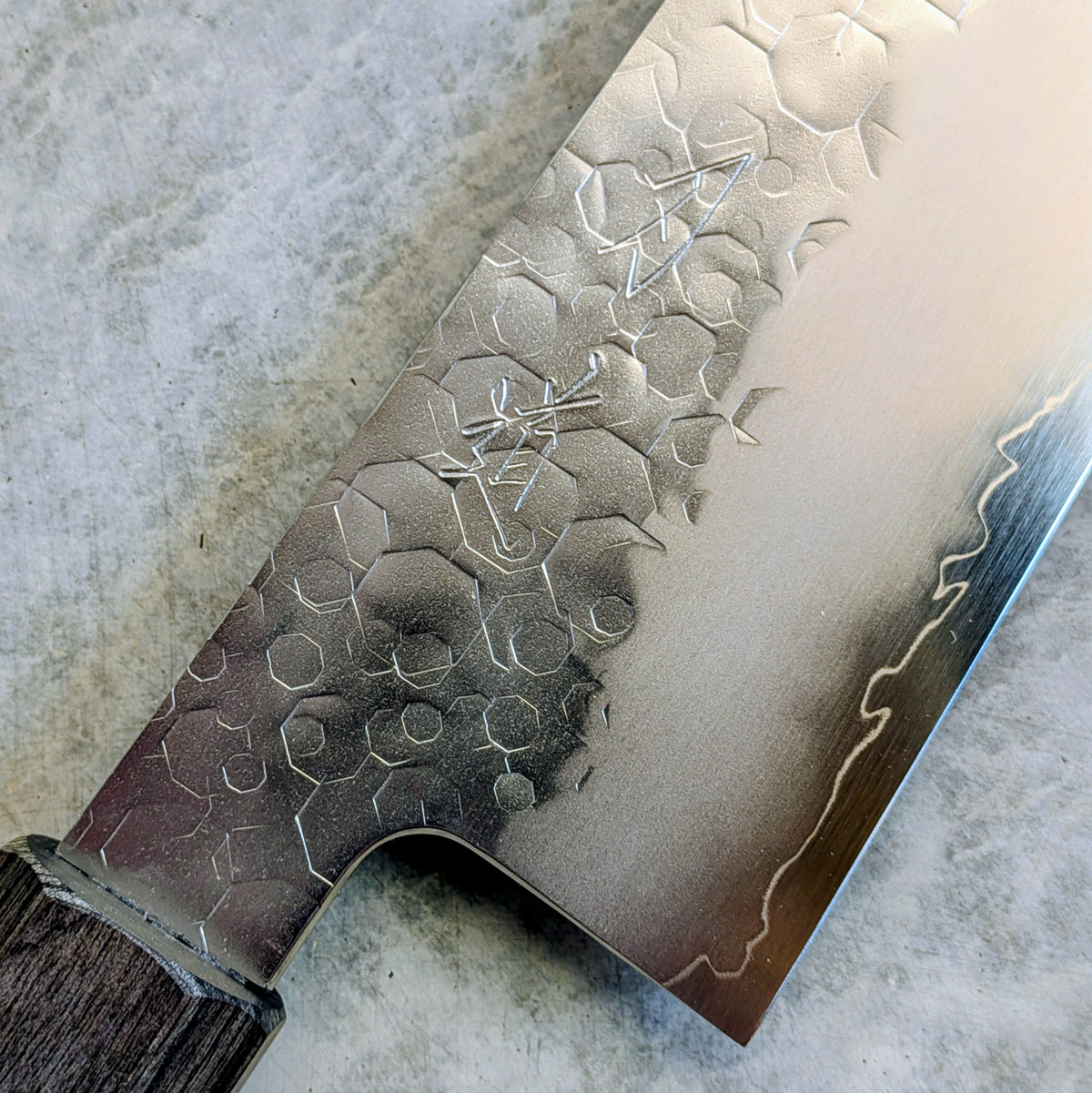 Shiosai SG2 K-Gyuto 210mm Gray & Black Pakkawood