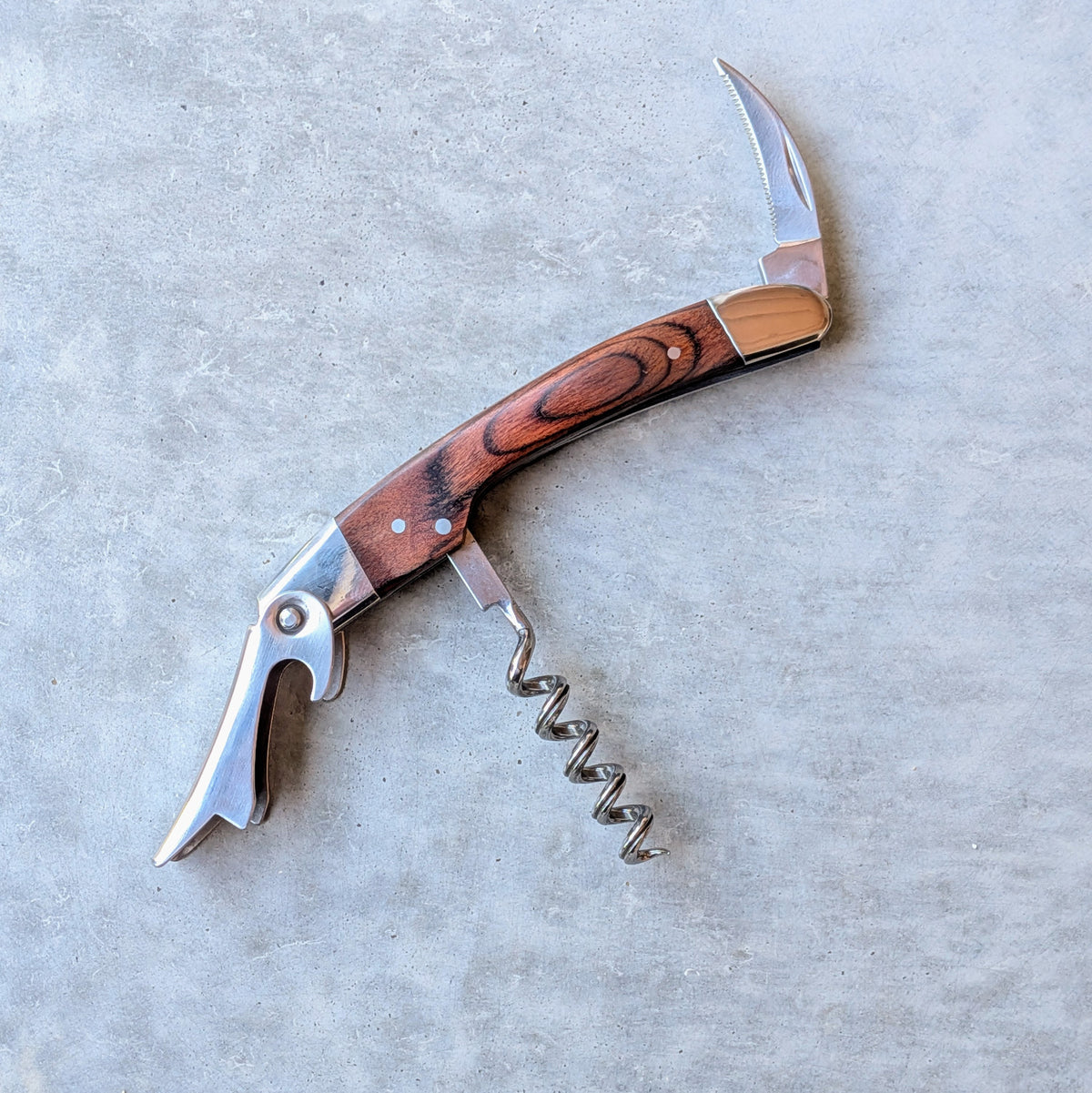 Sommelier Knife with Mahogany Handle
