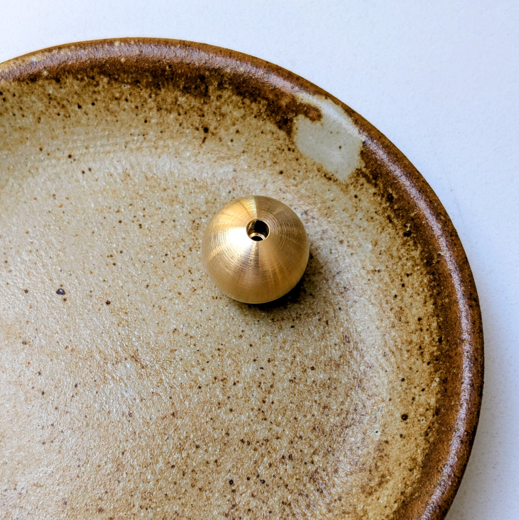 Brass Incense Holder Gold Finnish